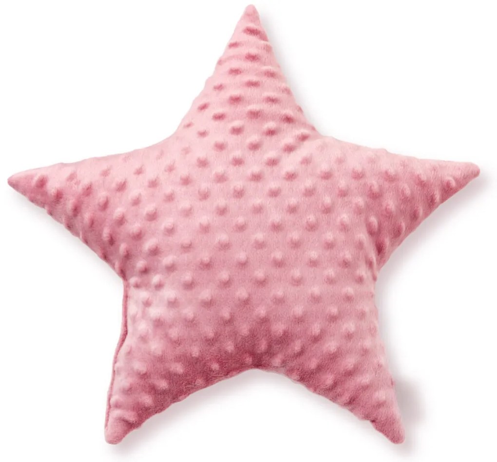 Minky Star Old Rose