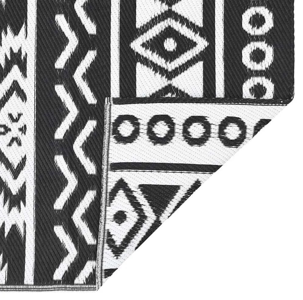 vidaXL Χαλί εξωτερικού χώρου ARAKIL Μαύρο και Λευκό 400 x 300 εκ