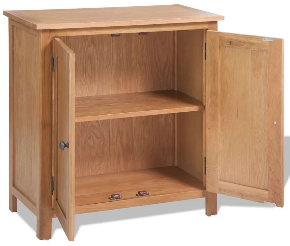 vidaXL Ντουλάπι Αποθήκευσης 70 x 35 x 75 εκ. από Μασίφ Ξύλο Δρυός