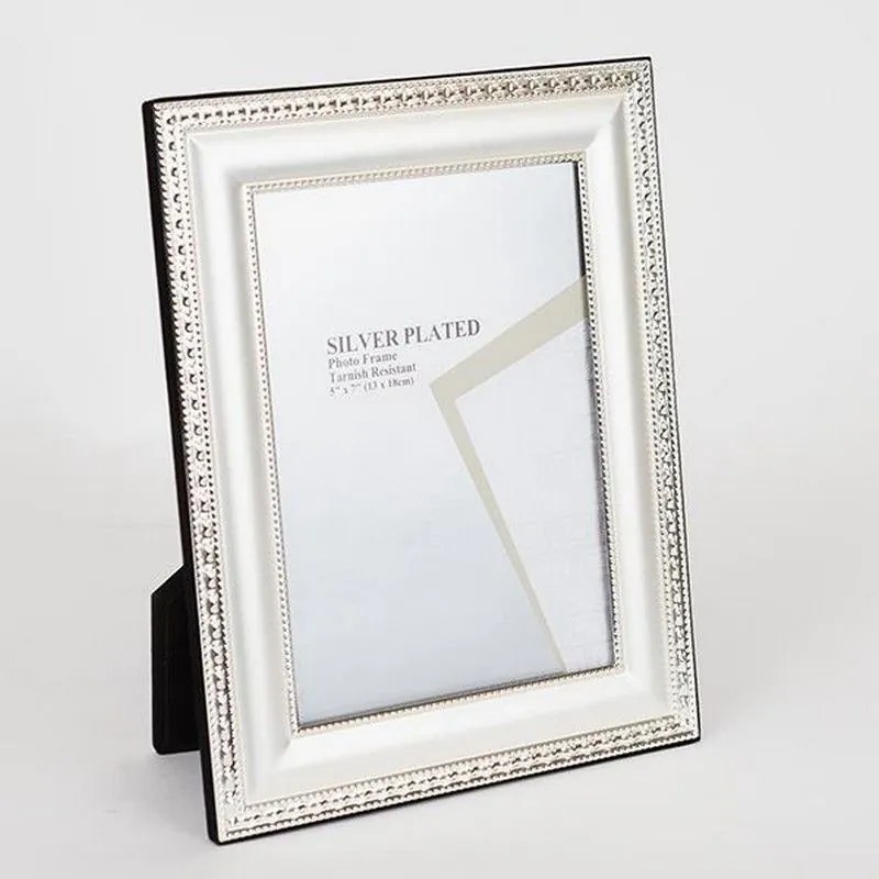 Κορνίζα Μεταλλική Επάργυρη 756-10027 13x18cm Silver Estheti Home Metal