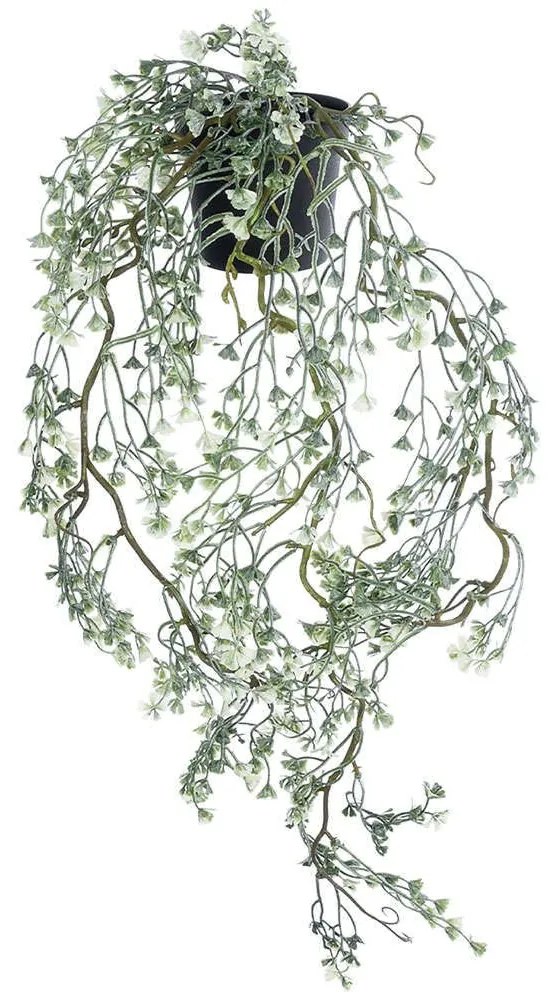 Τεχνητό Κρεμαστό Φυτό Daffodil Leaf 20873 Φ25x60cm White-Green GloboStar Polyethylene