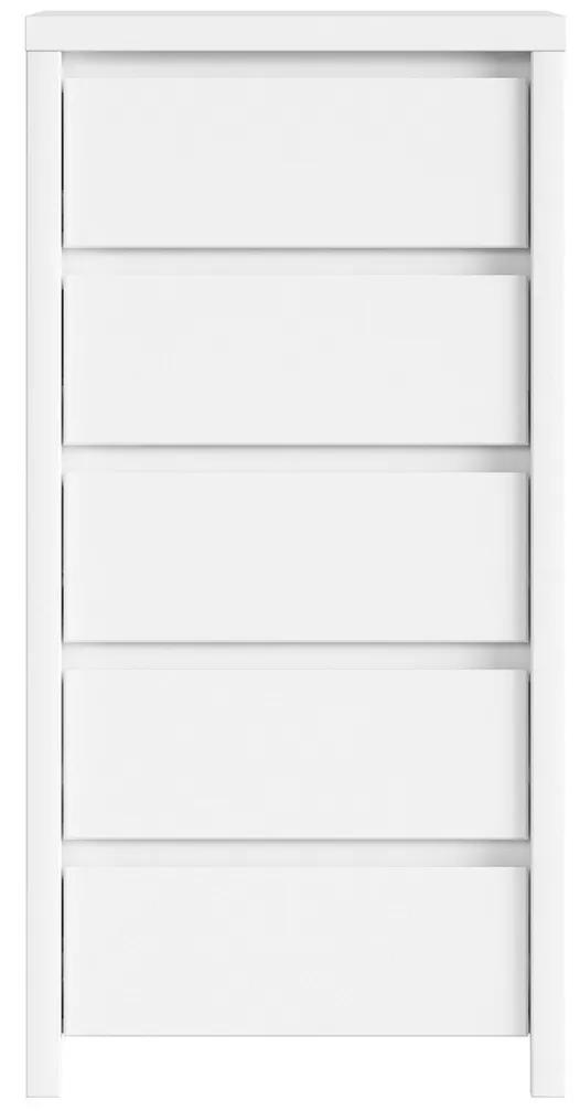 Σιφονιέρα Boston E106, Άσπρο, Με συρτάρια, Αριθμός συρταριών: 5, 113x56x41cm, 35 kg | Epipla1.gr