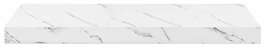 vidaXL Ράφι Τοίχου Επιτοίχιο 4 pcs Λευκό Μάρμαρο 50 x 23 x 4 εκ.