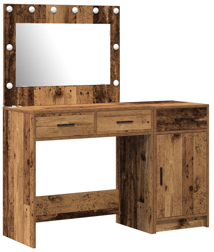 vidaXL Τραπέζι περιποίησης με συρτάρι 2 pcs Καφέ 40 x 41 x 75 εκ