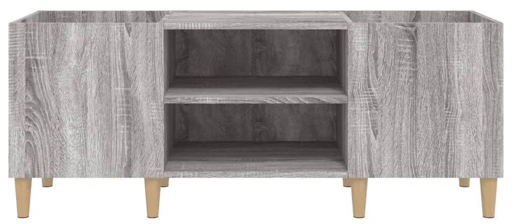 vidaXL Δισκοθήκη Γκρι Sonoma 121 x 38 x 48 εκ. από Επεξεργασμένο Ξύλο