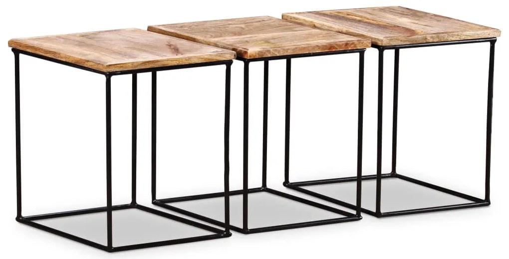 vidaXL Τραπεζάκι Σαλονιού 56 x 48 x 40 εκ. από Μασίφ Ξύλο Μάνγκο