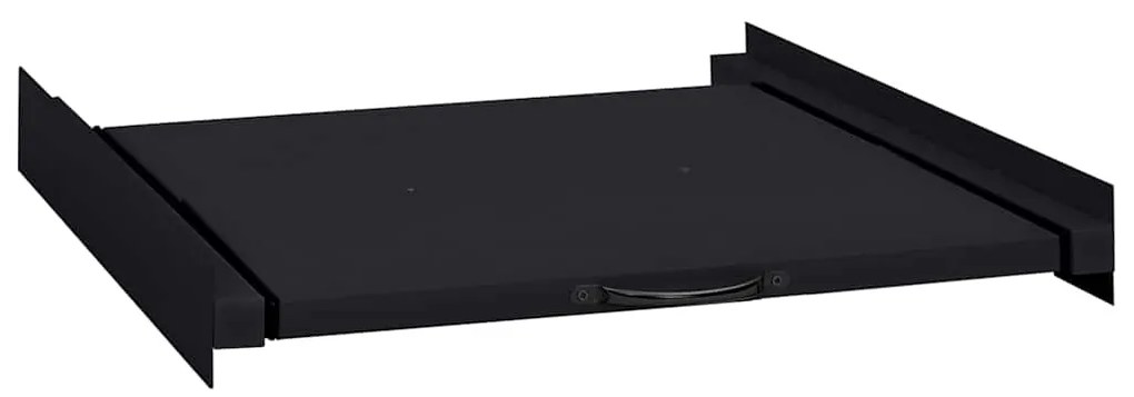 vidaXL Ράφι Ενδιάμεσης Τοποθέτησης Πλυντηρίου Ρούχων Μαύρο