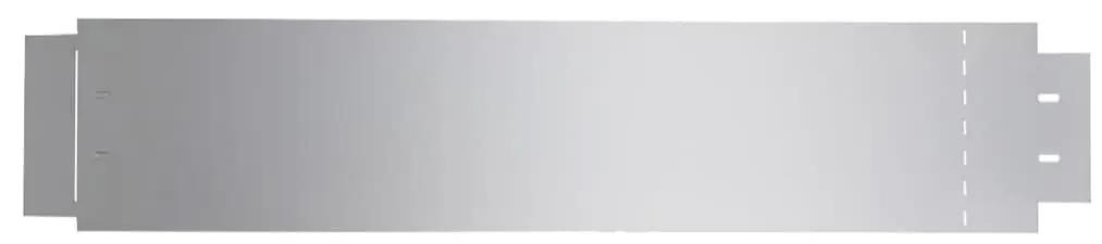 Μπορντούρες Γκαζόν 15 τεμ. 100 x 20 εκ. Γαλβανισμένος Χάλυβας - Ασήμι