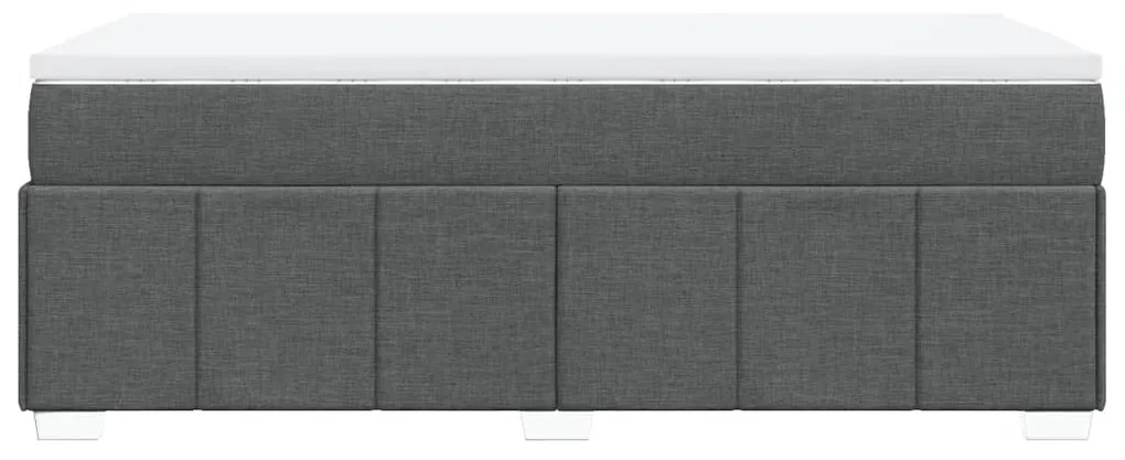 ΚΡΕΒΑΤΙ BOXSPRING ΜΕ ΣΤΡΩΜΑ ΣΚΟΥΡΟ ΓΚΡΙ 100X200 ΕΚ. ΥΦΑΣΜΑΤΙΝΟ 3285450