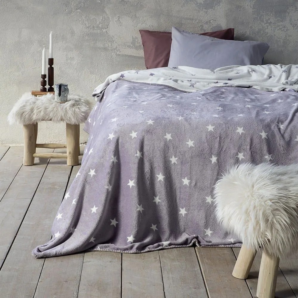 Κουβέρτα Stilla Grey Nima Υπέρδιπλo 150x220cm Polyester