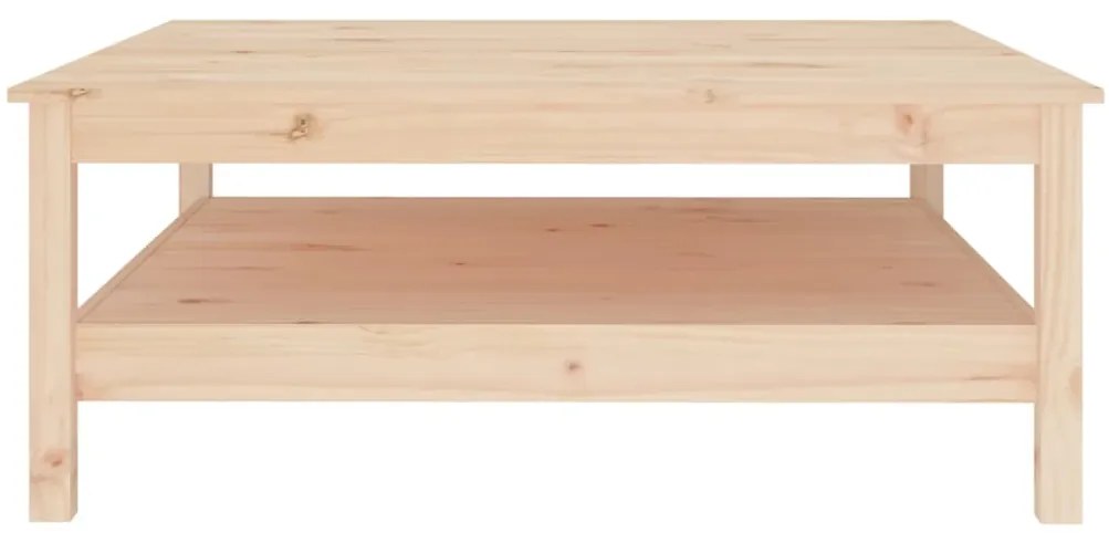 vidaXL Τραπεζάκι Σαλονιού Γκρι 100x100x40 εκ. από Μασίφ Ξύλο Πεύκου