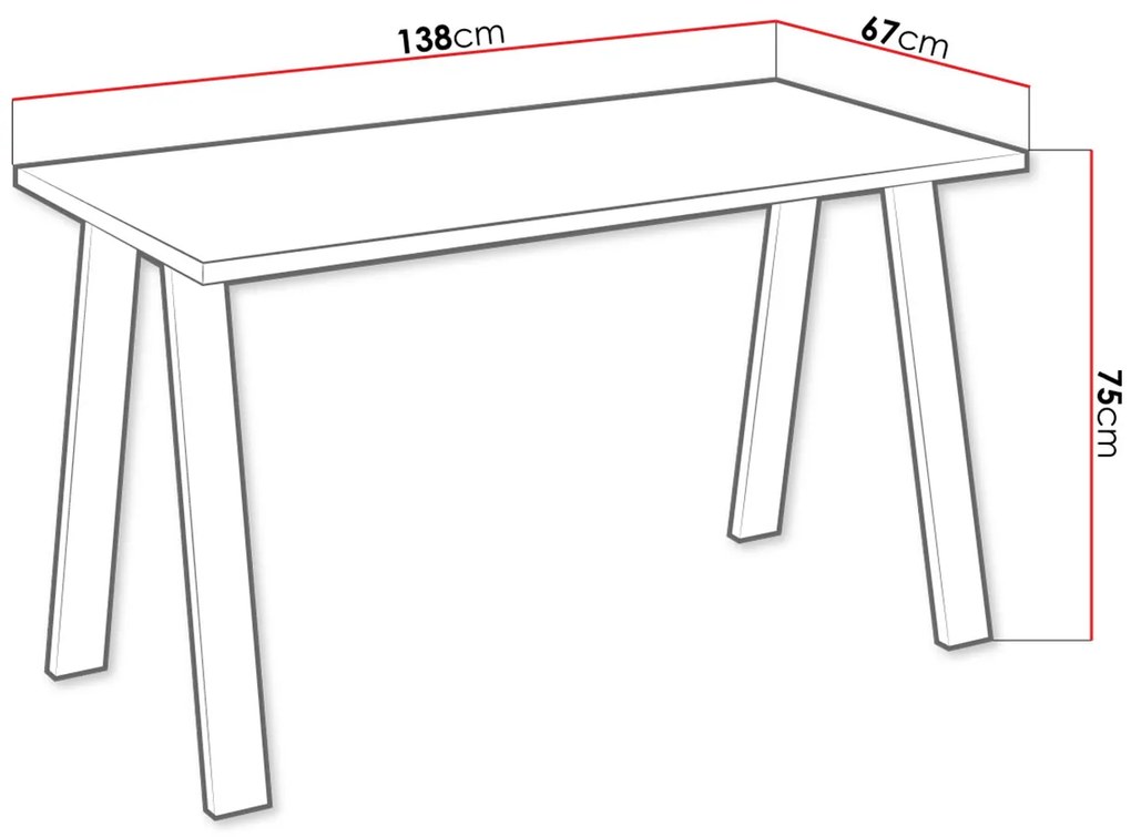 Τραπέζι Kleo-Fusiko Anoixto-185 x 67