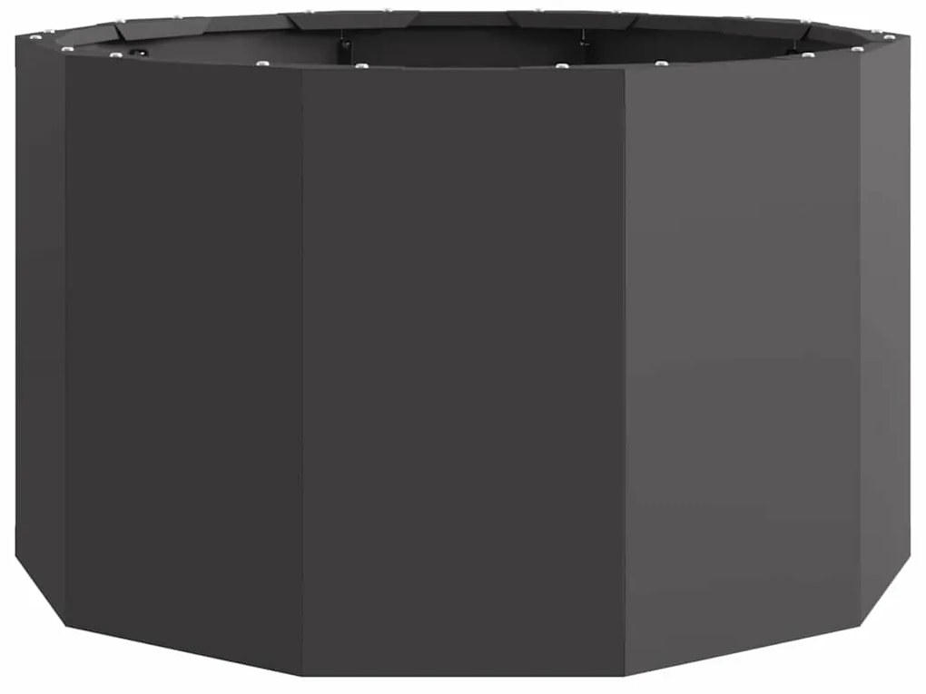 vidaXL Γλάστρα Μαύρο 60 x 60 x 35 cm Ατσάλι