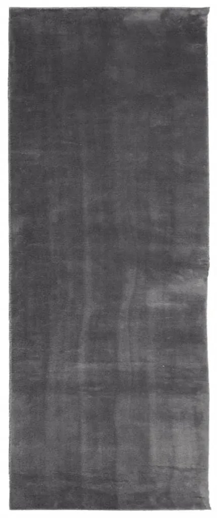 Χαλί HUARTE με Κοντό Πέλος Μαλακό/ Πλενόμενο Ανθρακί 80x200 εκ. - Ανθρακί
