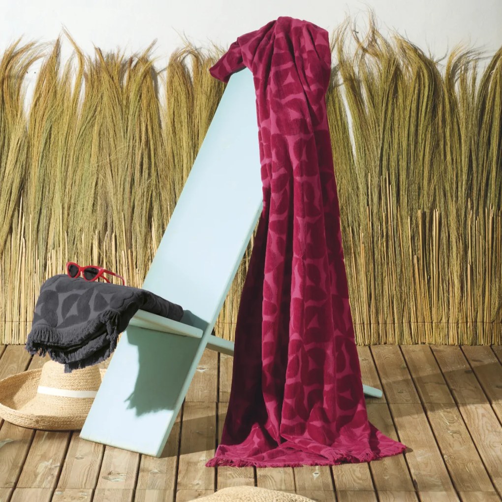 Πετσέτα Θαλάσσης (90x180) Kentia Stylish Tairu 05 Fuchsia