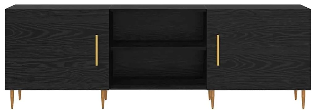 vidaXL Ντουλάπι TV Μαύρη δρυς 150 x 30 x 50 cm Επεξεργασμένο ξύλο