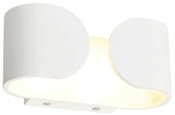 Απλίκα Τοίχου LED Aca Nephele L350494 White Matt