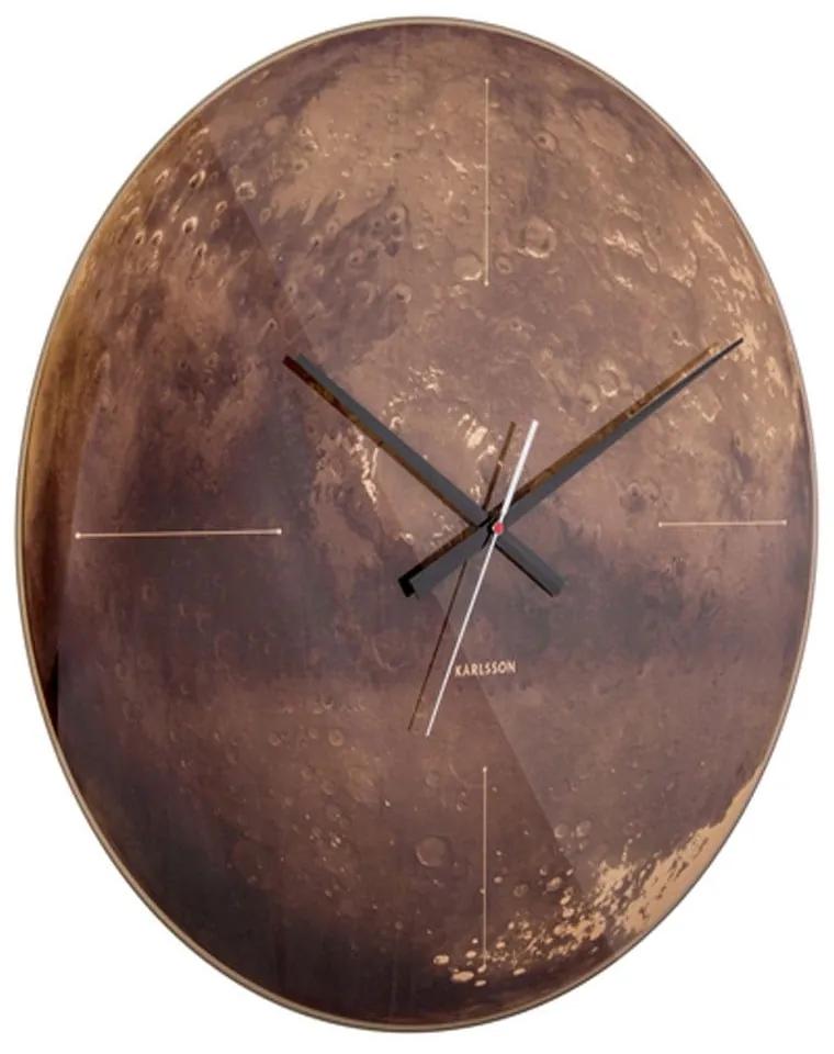 Ρολόι Τοίχου KA5638 Mars Copper D.60cm Karlsson Γυαλί