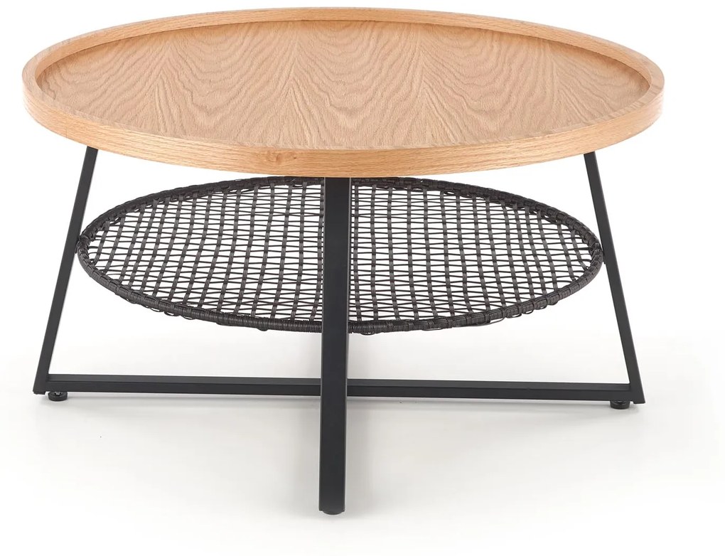 FLORENCE c. table natural oak / black DIOMMI V-CH-FLORENCE-LAW