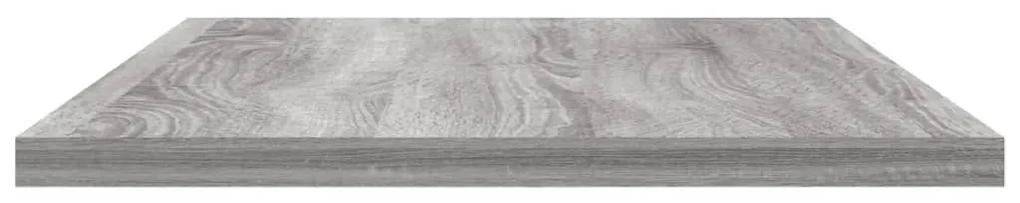 Ράφια Τοίχου 4 τεμ. Γκρι Sonoma 60x20x1,5 εκ. Επεξεργ. Ξύλο - Γκρι