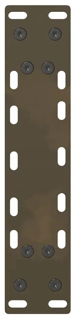 vidaXL Πόδια Κονσόλας 2 τεμ. από Φυσικό Ατσάλι 38x(72-73) εκ. Ατσάλι