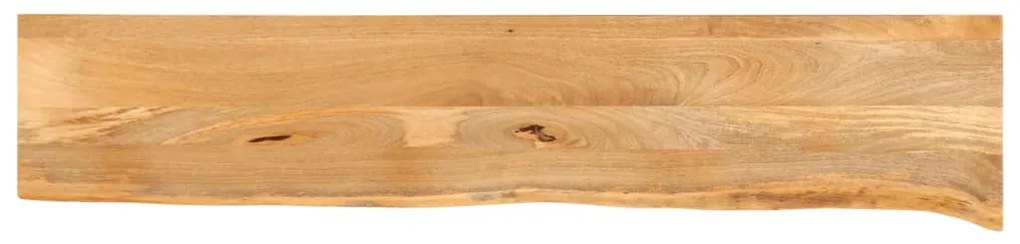 vidaXL Επιφάνεια Τραπεζιού 160x20x2,5 εκ. Live Edge Μασίφ Ξύλο Μάνγκο