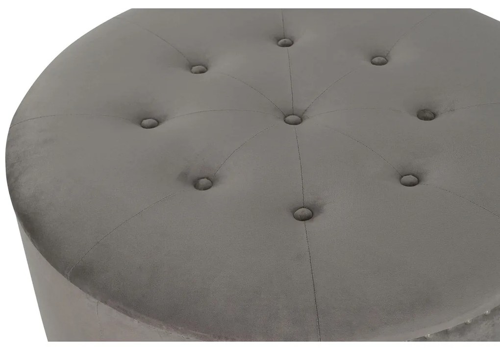 Σκαμπό DKD Home Decor Γκρι Ασημί Ξύλο MDF 80 x 80 x 43 cm