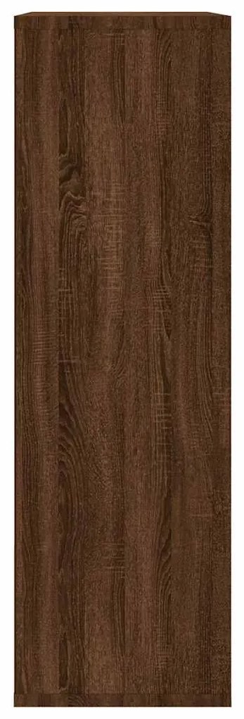 vidaXL Βιβλιοθήκη/Βοηθητικό Ντουλάπι Καφέ Δρυς 50x25x80 εκ Επεξ Ξύλο