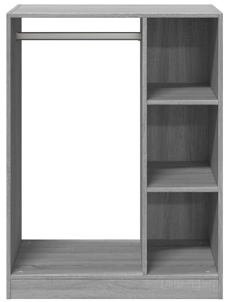 vidaXL Ντουλάπα Γκρι Sonoma 77x48x102 εκ. από Επεξεργασμένο Ξύλο