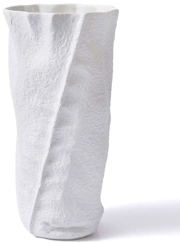 Βάζο 742TMA4917 17x16x40cm White Aberto Design Ceramic
