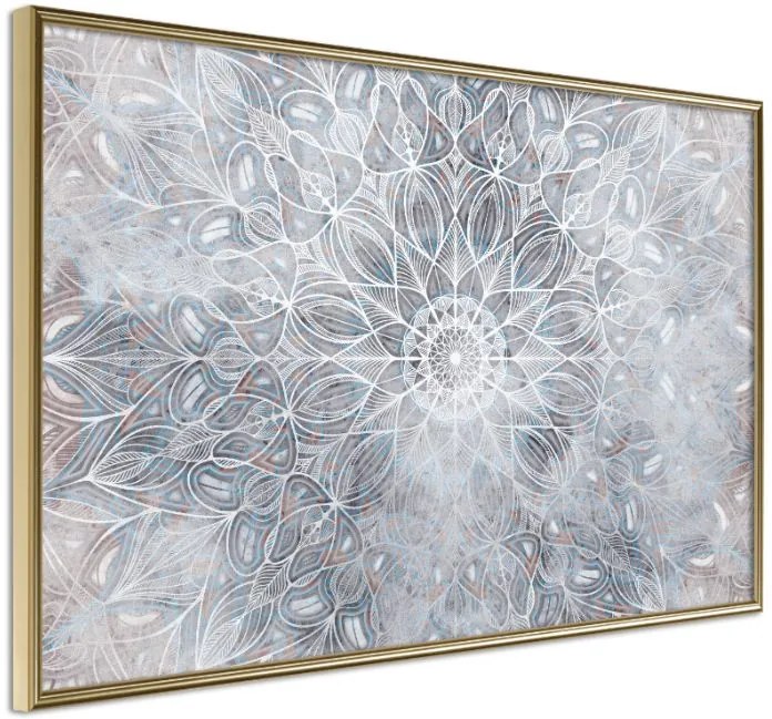 Αφίσα - Winter Mandala - 30x20 - Χρυσό - Χωρίς πασπαρτού