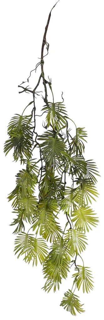 GloboStar® Artificial Garden HANGING FERN 20614 Τεχνητό Διακοσμητικό Κρεμαστό Φυτό Φτέρη Μ30 x Π10 x Υ90cm