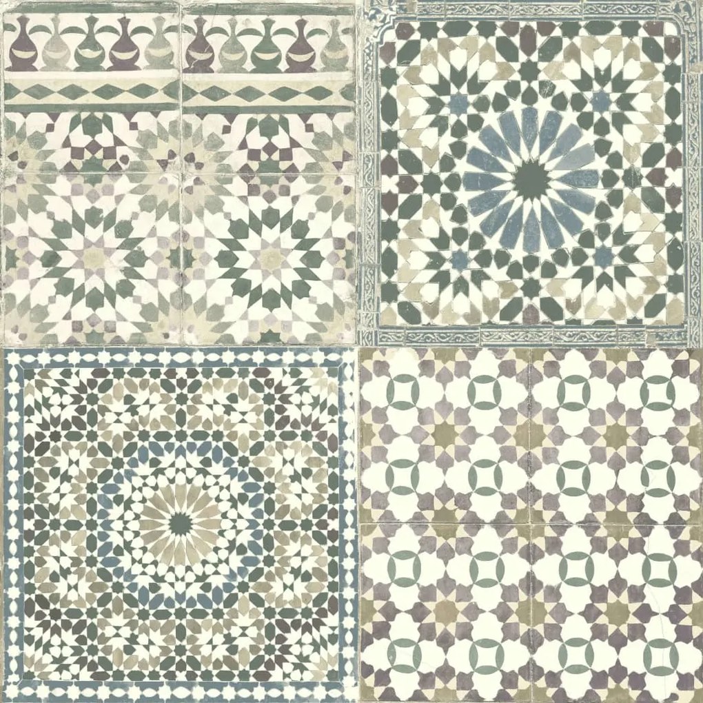 DUTCH WALLCOVERINGS 426250  Wallpaper Moroccan Tiles Brown