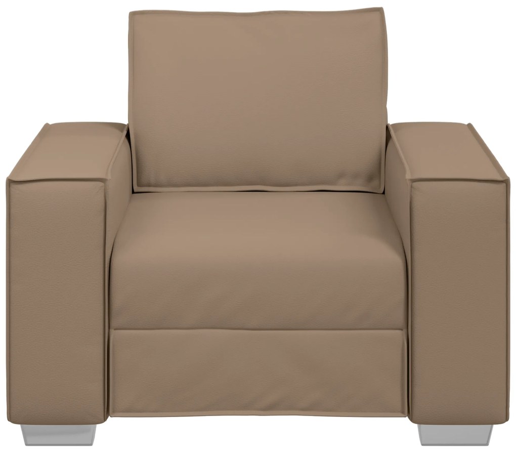vidaXL Καρέκλα Sofa καφέ 59 εκ σε ψεύτικο δέρμα