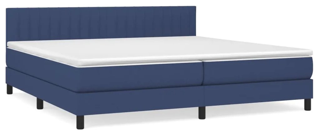 ΚΡΕΒΑΤΙ BOXSPRING ΜΕ ΣΤΡΩΜΑ ΜΠΛΕ 200X200 ΕΚ. ΥΦΑΣΜΑΤΙΝΟ 3140247