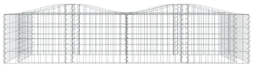 vidaXL Συρματοκιβώτιο Τοξωτό 200x100x50 εκ. από Γαλβανισμένο Σίδερο