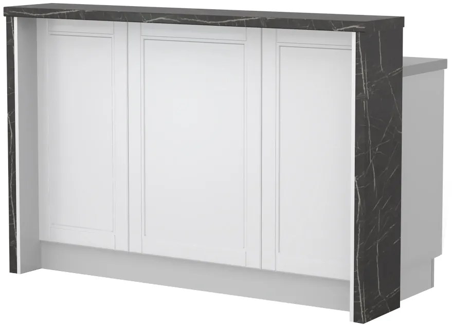 Πάγκος νησίδας Tahoma-Μήκος: 135 εκ.-Γραφίτης-Latino Marble
