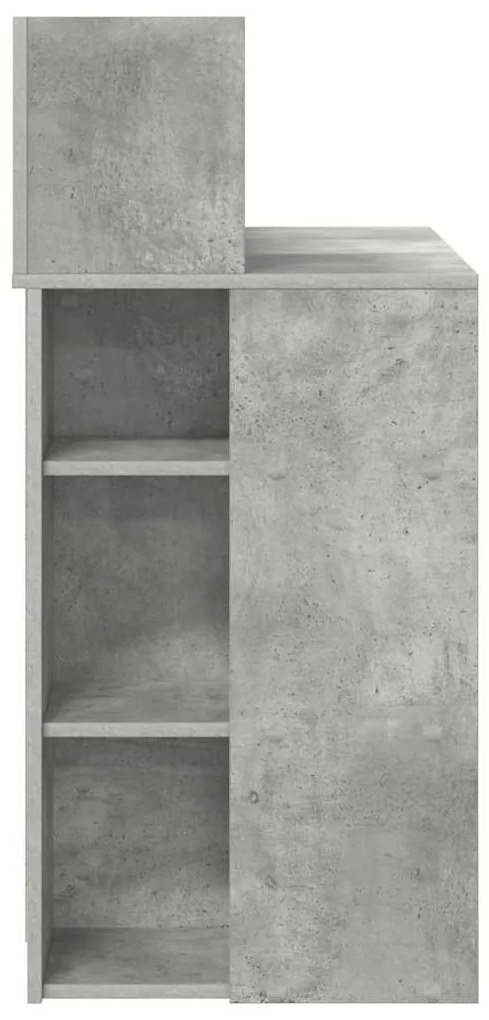 vidaXL Γραφείο Σκυρόδεμα Γκρι 90 x 48 x 101,5 εκ. Επεξεργασμένο ξύλο