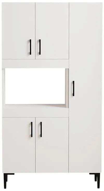 Ντουλάπα κουζίνας Defne σε λευκή απόχρωση  89x37.5x160εκ 89x37.5x160 εκ.