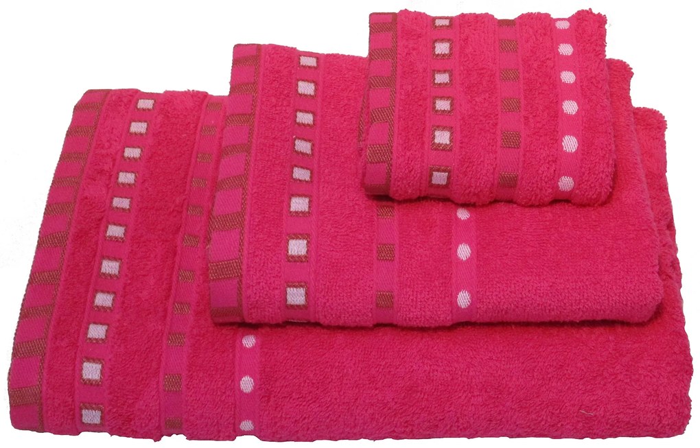 Πετσέτα Βαμβακερή Ζακάρ Χεριών 30x50εκ. Fuchsia Komvos Home 7000011-6