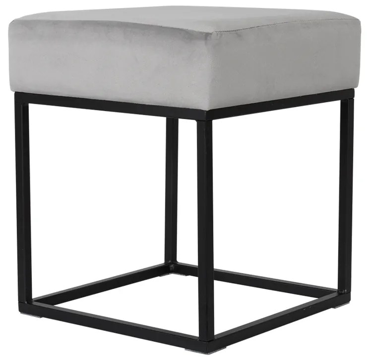 CUBE ΣΚΑΜΠΩ ΓΚΡΙ 34x34xH40cm 16-0236