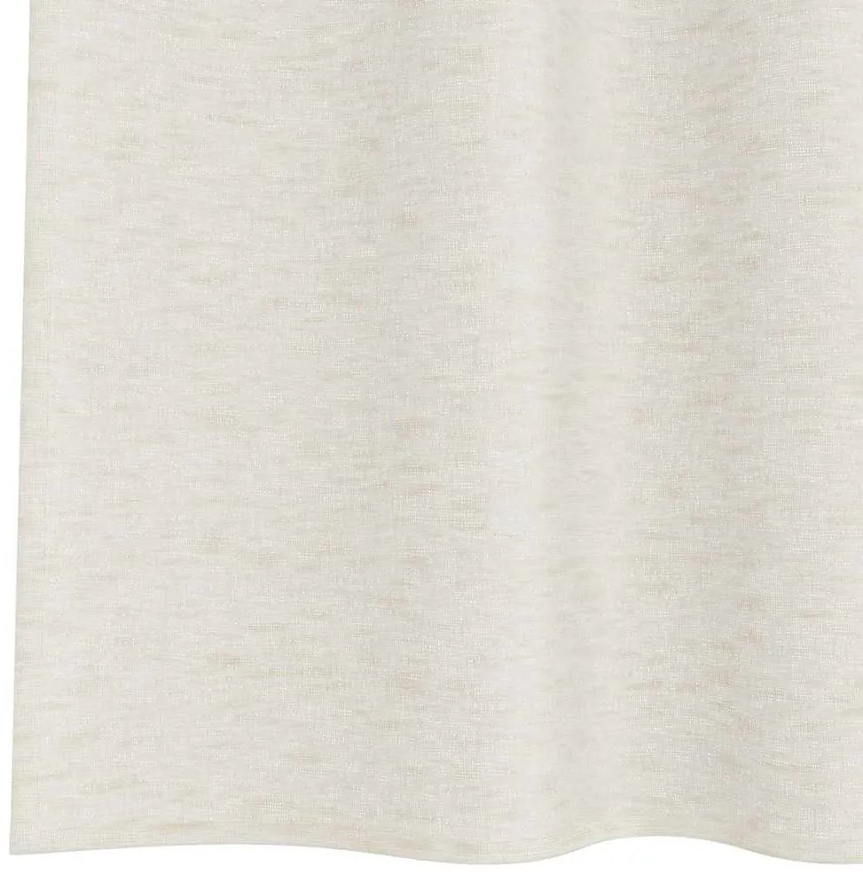 vidaXL Κουρτίνες με κουρτίνες 2 pcs Κρεμ 140x175cm Πολυεστέρας