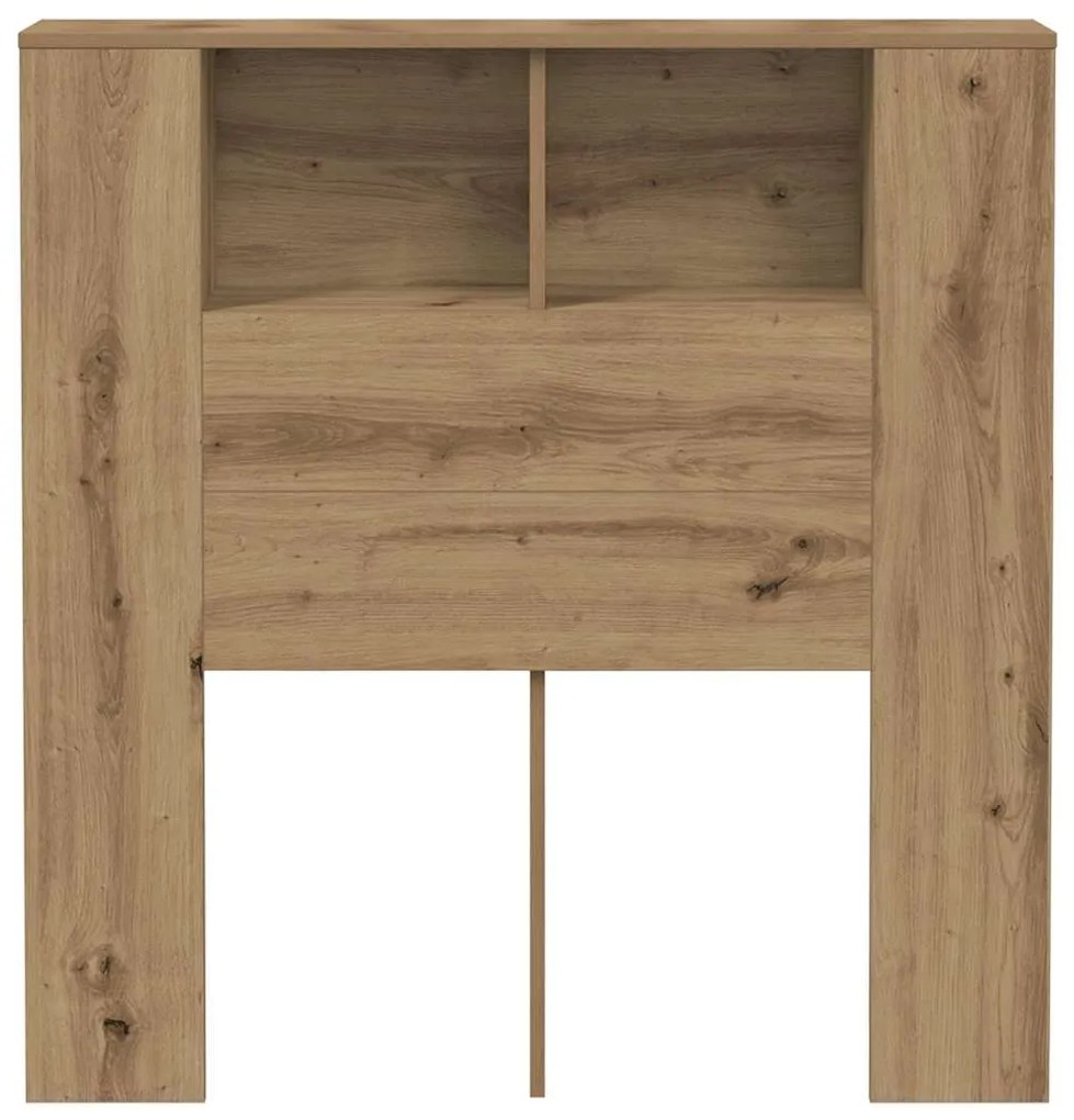 vidaXL Ντουλάπι κεφαλάρι Δρυς τεχνίτης 100x18,5x102,5 cm