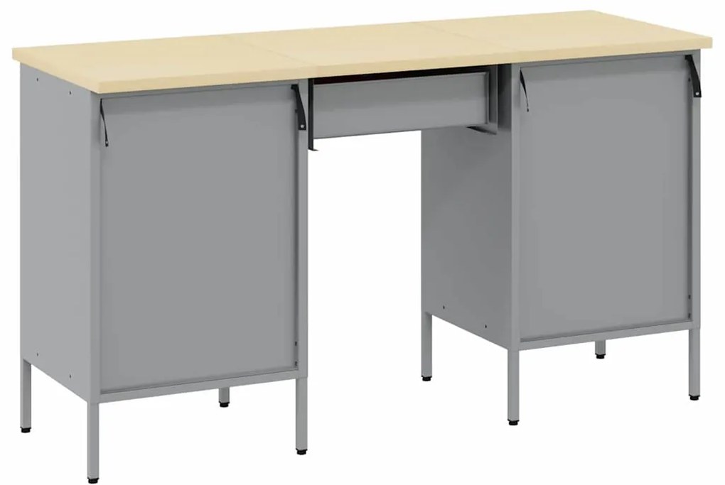 vidaXL Ντουλάπα Εργασίας με συρτάρι 3 pcs Μαύρο 150 x 55 x 85 εκ