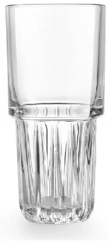 Ποτήρι Στοιβαζόμενο Γυάλινο Διάφανο 355ml-7,4x15,8εκ. Summit Everest ESPIEL S003543K12
