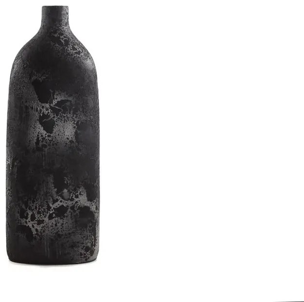 Κεραμικό Διακοσμητικό βάζο Siso Oki Black Spot Silver Large (26x18x70) Soulworks 0630018