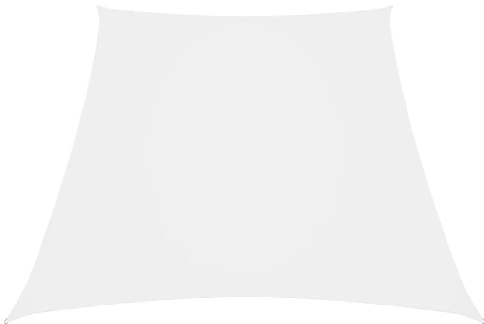 vidaXL Πανί Σκίασης Τραπέζιο Λευκό 4/5 x 4 μ. από Ύφασμα Oxford
