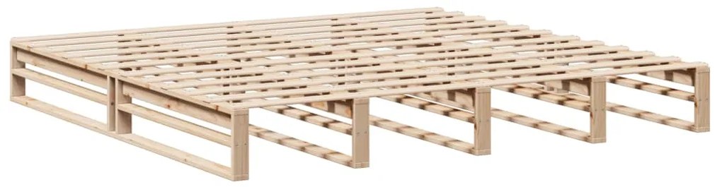 vidaXL Σκελετός Κρεβατιού Χωρίς Στρώμα 200x200 εκ Μασίφ Ξύλο Πεύκου