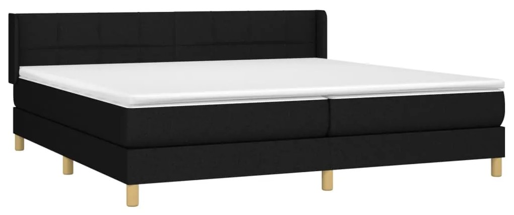 ΚΡΕΒΑΤΙ BOXSPRING ΜΕ ΣΤΡΩΜΑ ΜΑΥΡΟ 200X200 ΕΚ. ΥΦΑΣΜΑΤΙΝΟ 3130299