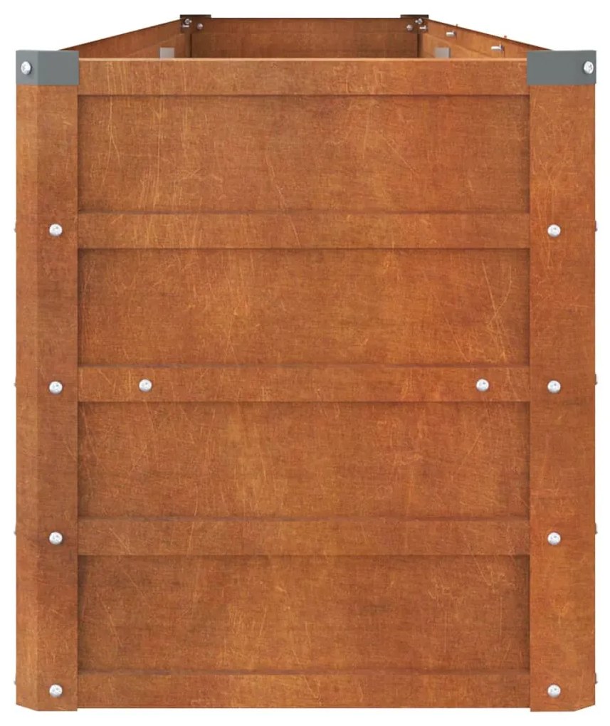 Ζαρντινιέρα Σκουριασμένο 240x40x45 εκ. Ατσάλι Σκληρυθέν Αέρα 151954